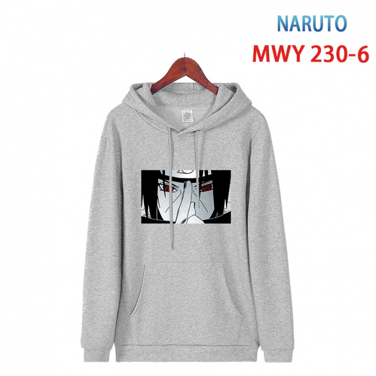 Naruto Long sleeve hooded patch pocket cotton sweatshirt from S to 4XL MWY-230-6