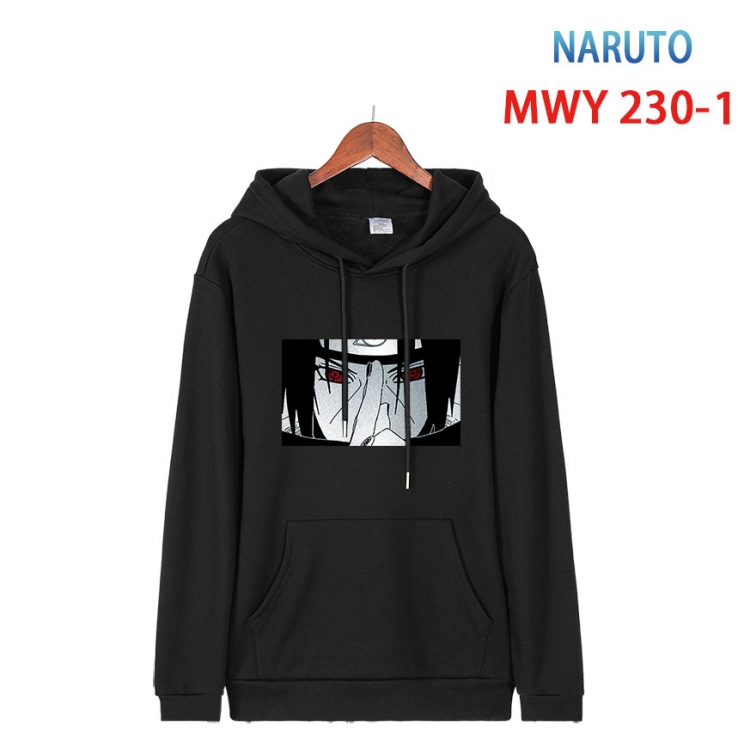 Naruto Long sleeve hooded patch pocket cotton sweatshirt from S to 4XL   MWY-230-1