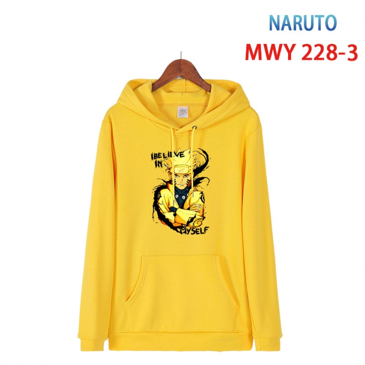 Naruto Long sleeve hooded patch pocket cotton sweatshirt from S to 4XL MWY-228-3