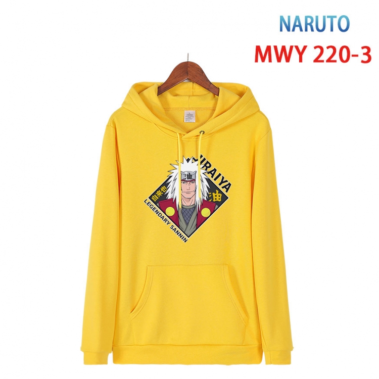 Naruto Long sleeve hooded patch pocket cotton sweatshirt from S to 4XL MWY-220-3