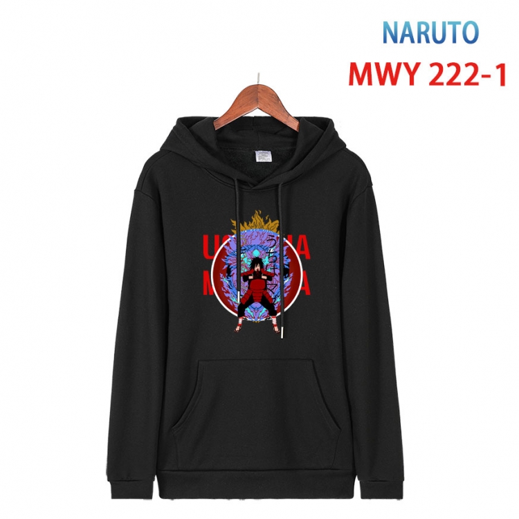 Naruto Long sleeve hooded patch pocket cotton sweatshirt from S to 4XL MWY-222-1