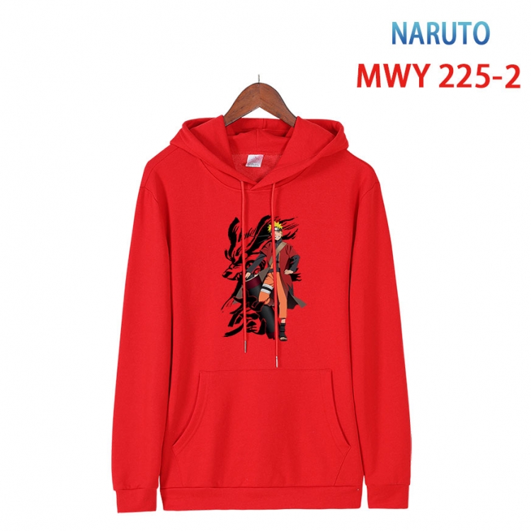 Naruto Long sleeve hooded patch pocket cotton sweatshirt from S to 4XL  MWY-225-2