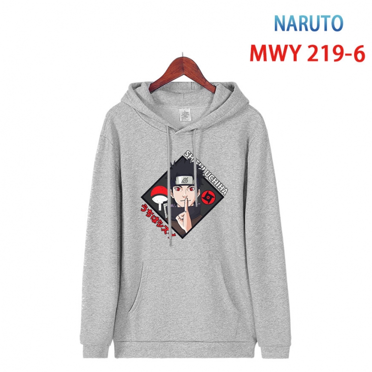 Naruto Long sleeve hooded patch pocket cotton sweatshirt from S to 4XL   MWY-219-6