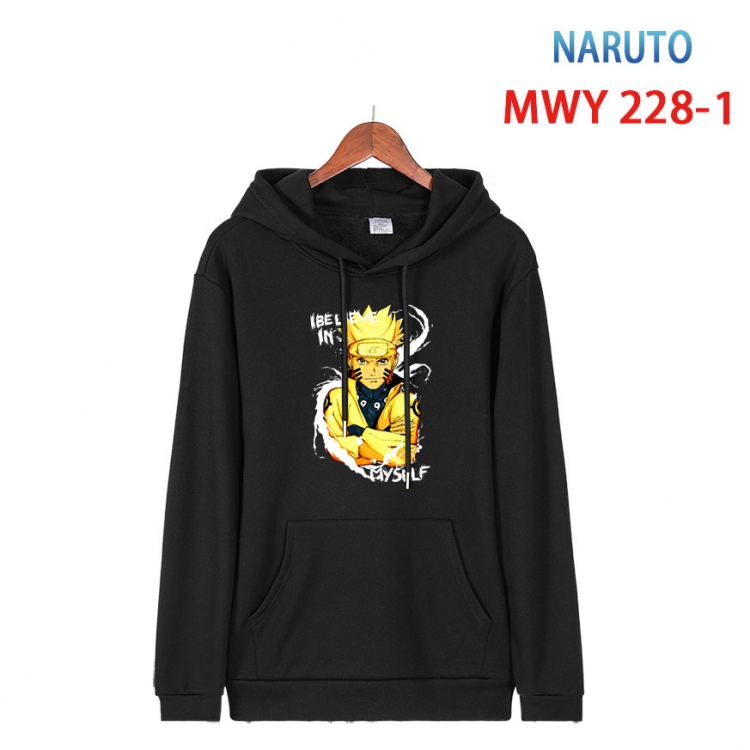 Naruto Long sleeve hooded patch pocket cotton sweatshirt from S to 4XL  MWY-228-1