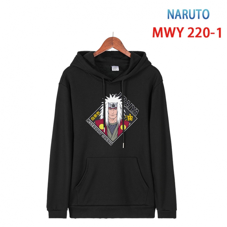 Naruto Long sleeve hooded patch pocket cotton sweatshirt from S to 4XL  MWY-220-1