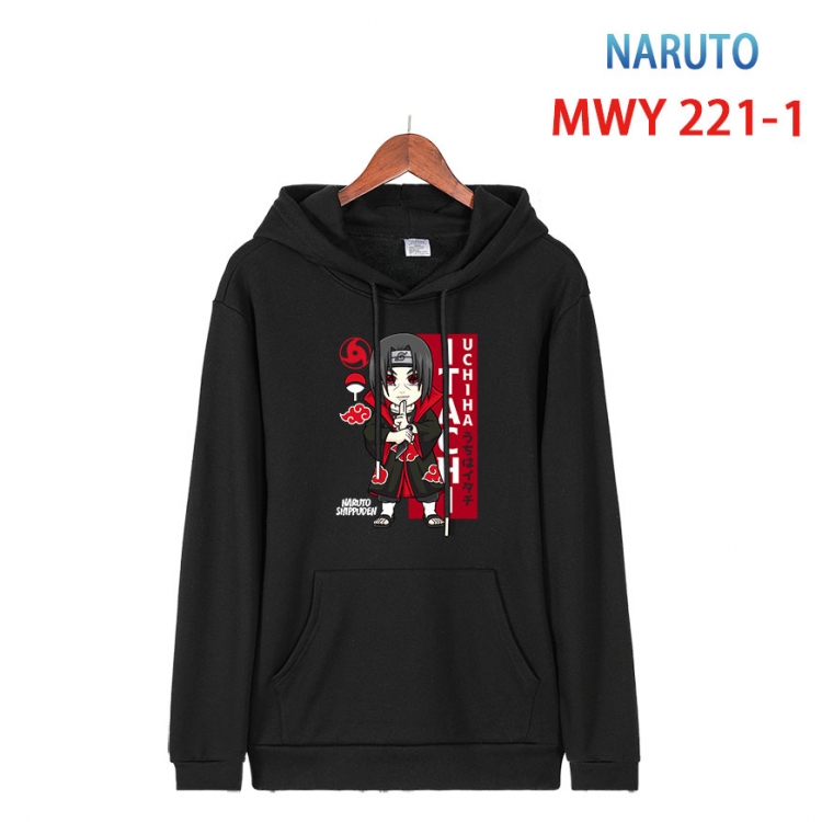 Naruto Long sleeve hooded patch pocket cotton sweatshirt from S to 4XL  MWY-221-1