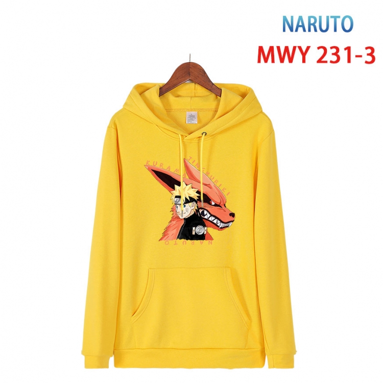 Naruto Long sleeve hooded patch pocket cotton sweatshirt from S to 4XL  MWY-231-3