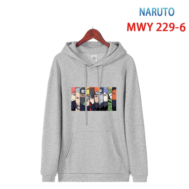 Naruto Long sleeve hooded patch pocket cotton sweatshirt from S to 4XL  MWY-229-6