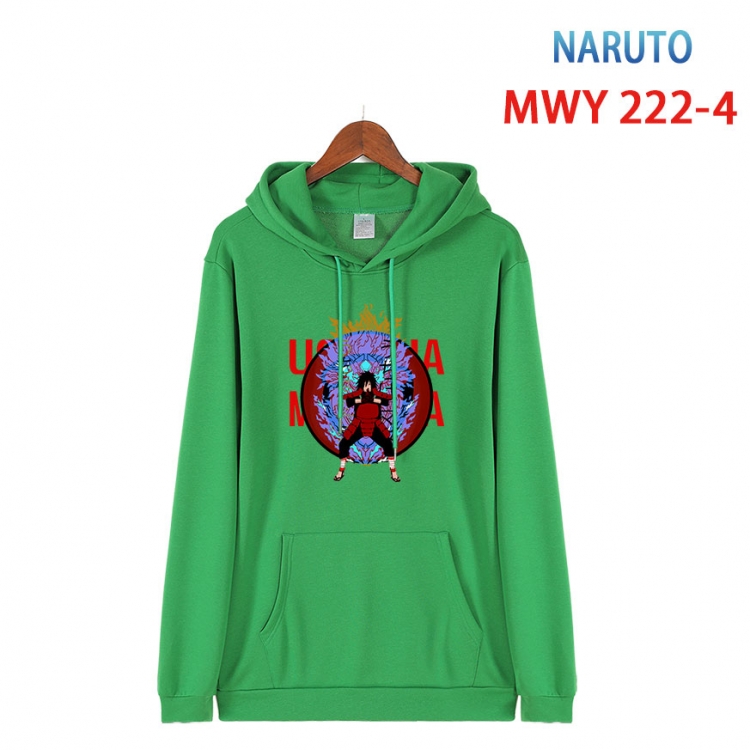 Naruto Long sleeve hooded patch pocket cotton sweatshirt from S to 4XL  MWY-222-4