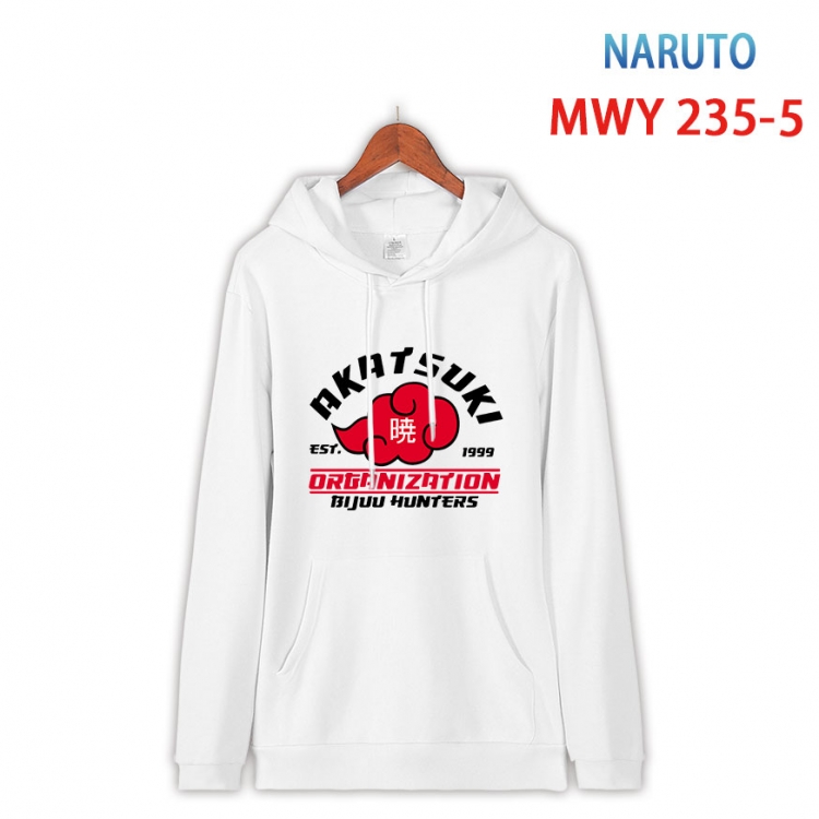 Naruto Long sleeve hooded patch pocket cotton sweatshirt from S to 4XL   MWY-235-5