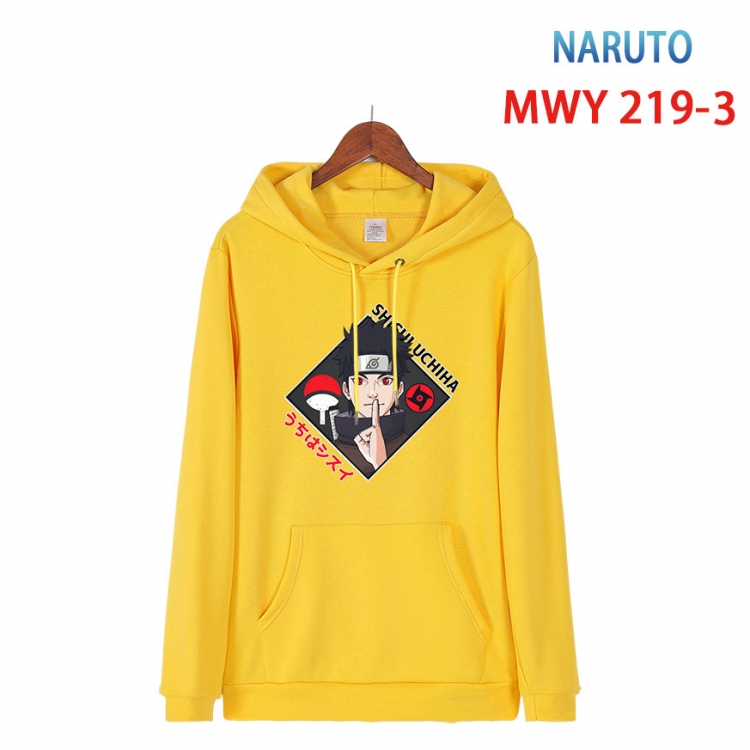 Naruto Long sleeve hooded patch pocket cotton sweatshirt from S to 4XL  MWY-219-3