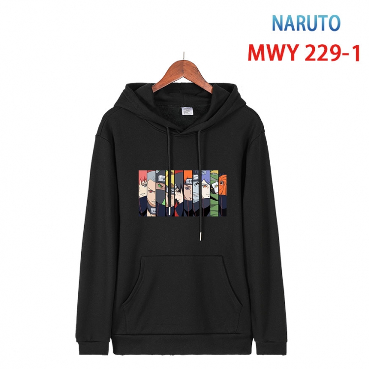 Naruto Long sleeve hooded patch pocket cotton sweatshirt from S to 4XL MWY-229-1
