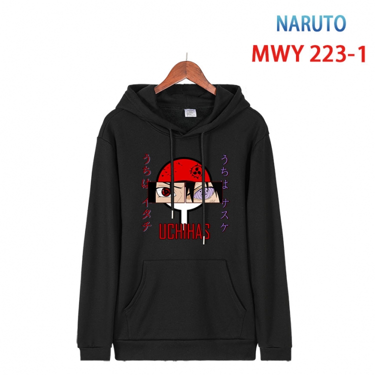 Naruto Long sleeve hooded patch pocket cotton sweatshirt from S to 4XL  MWY-223-1