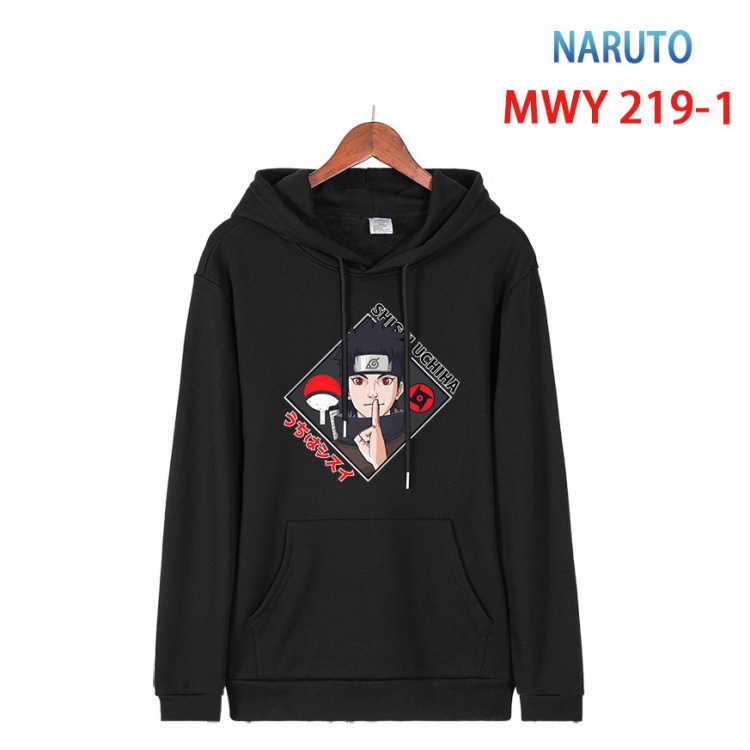 Naruto Long sleeve hooded patch pocket cotton sweatshirt from S to 4XL MWY-219-1
