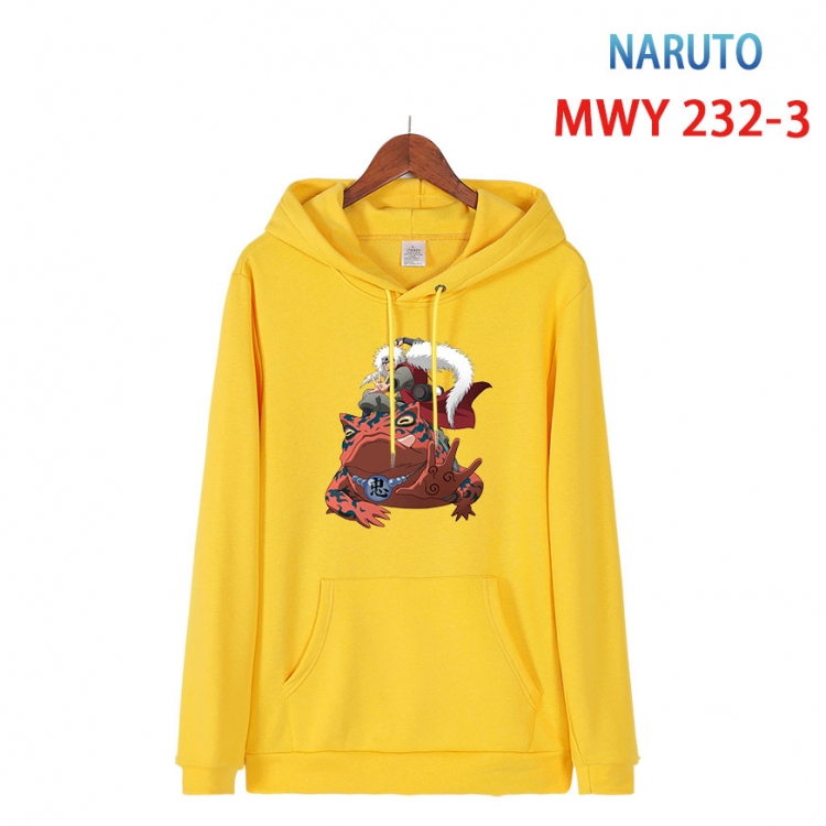 Naruto Long sleeve hooded patch pocket cotton sweatshirt from S to 4XL MWY-232-3