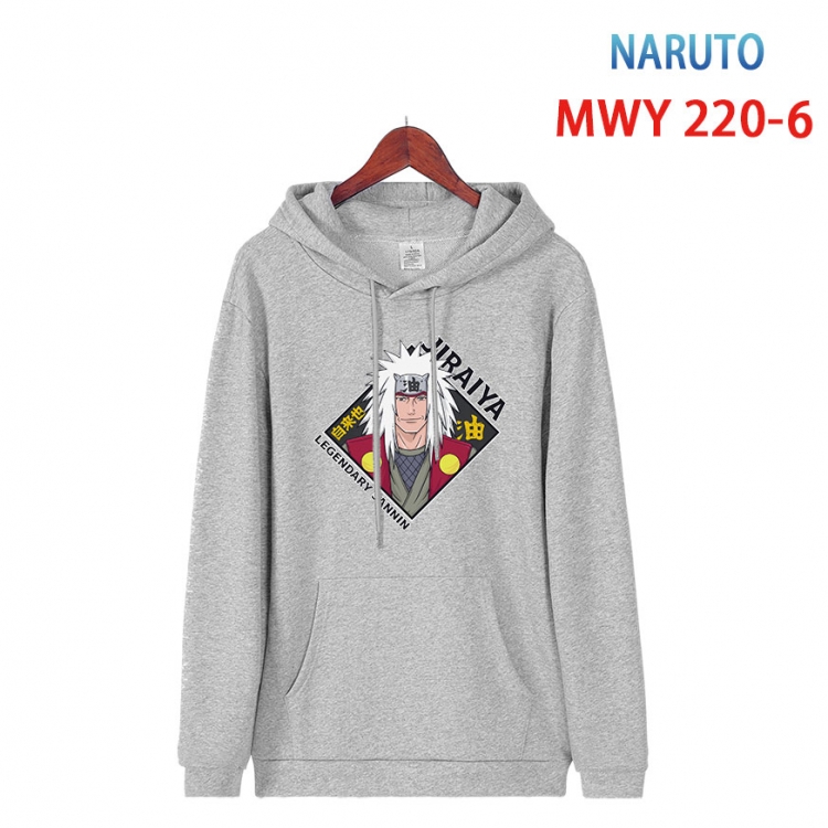 Naruto Long sleeve hooded patch pocket cotton sweatshirt from S to 4XL  MWY-220-6