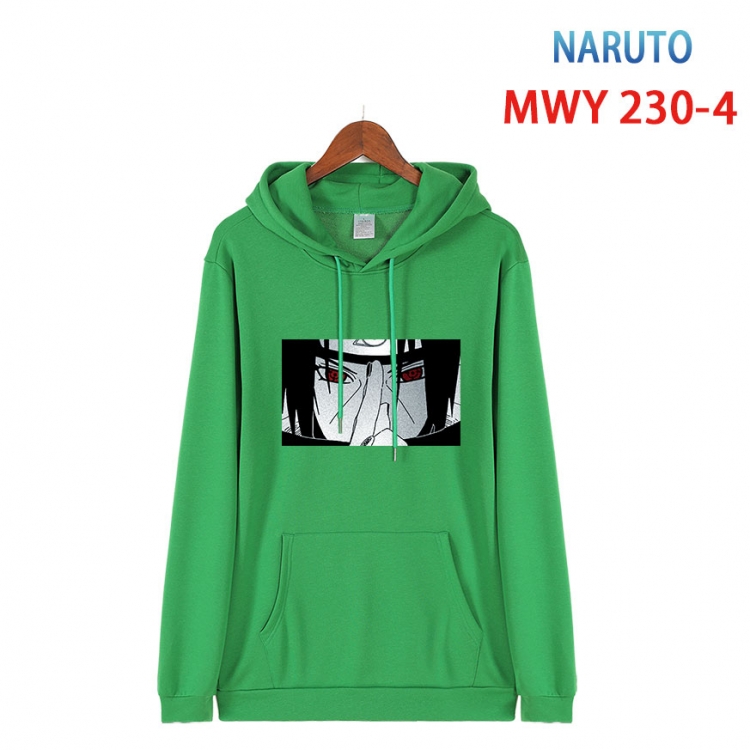 Naruto Long sleeve hooded patch pocket cotton sweatshirt from S to 4XL   MWY-230-4