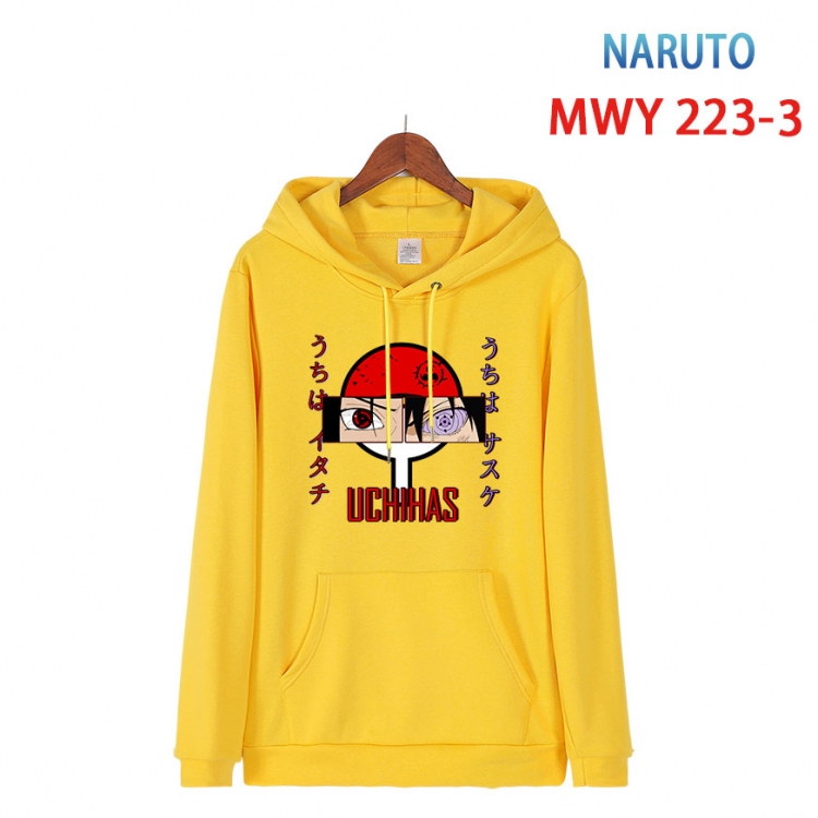 Naruto Long sleeve hooded patch pocket cotton sweatshirt from S to 4XL  MWY-223-3