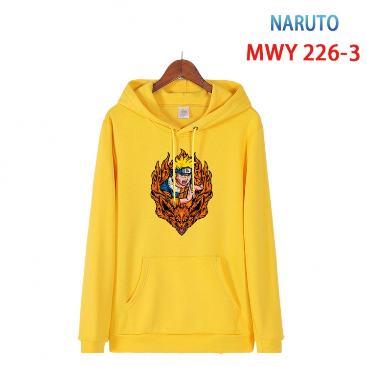 Naruto Long sleeve hooded patch pocket cotton sweatshirt from S to 4XL   MWY-226-3