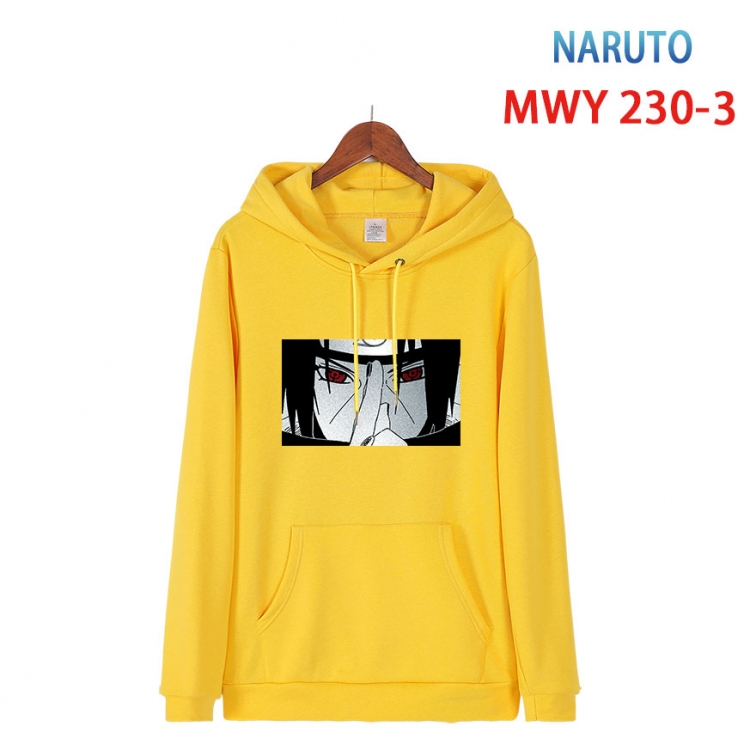 Naruto Long sleeve hooded patch pocket cotton sweatshirt from S to 4XL  MWY-230-3