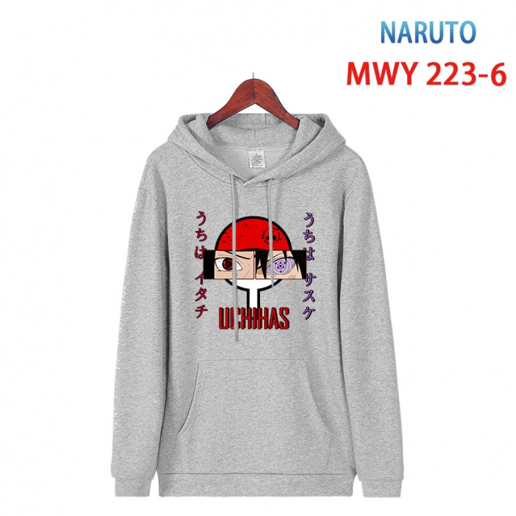 Naruto Long sleeve hooded patch pocket cotton sweatshirt from S to 4XL  MWY-223-6