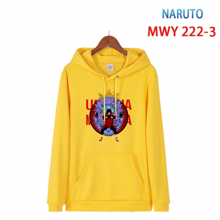 Naruto Long sleeve hooded patch pocket cotton sweatshirt from S to 4XL  MWY-222-3