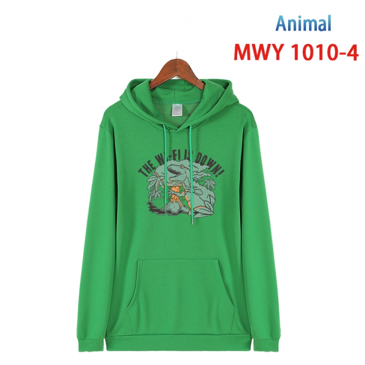 Squid game Long sleeve hooded patch pocket cotton sweatshirt from S to 4XL  MQY-1010-4