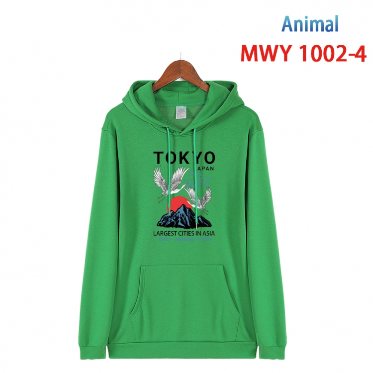 Squid game Long sleeve hooded patch pocket cotton sweatshirt from S to 4XL  MQY-1002-4