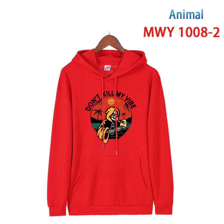 Squid game Long sleeve hooded patch pocket cotton sweatshirt from S to 4XL MQY-1008-2