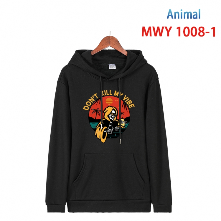 Squid game Long sleeve hooded patch pocket cotton sweatshirt from S to 4XL   MQY-1008