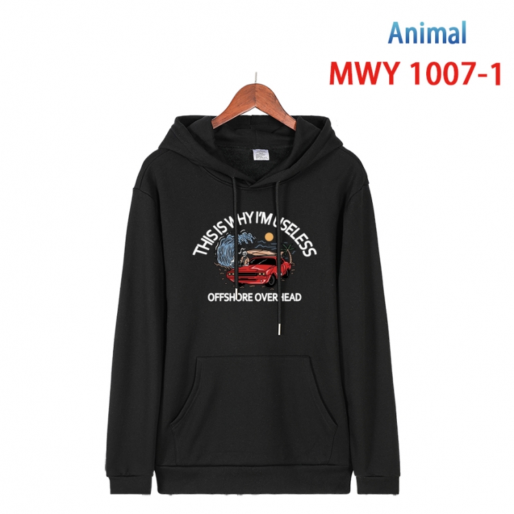 Squid game Long sleeve hooded patch pocket cotton sweatshirt from S to 4XL MQY-1007