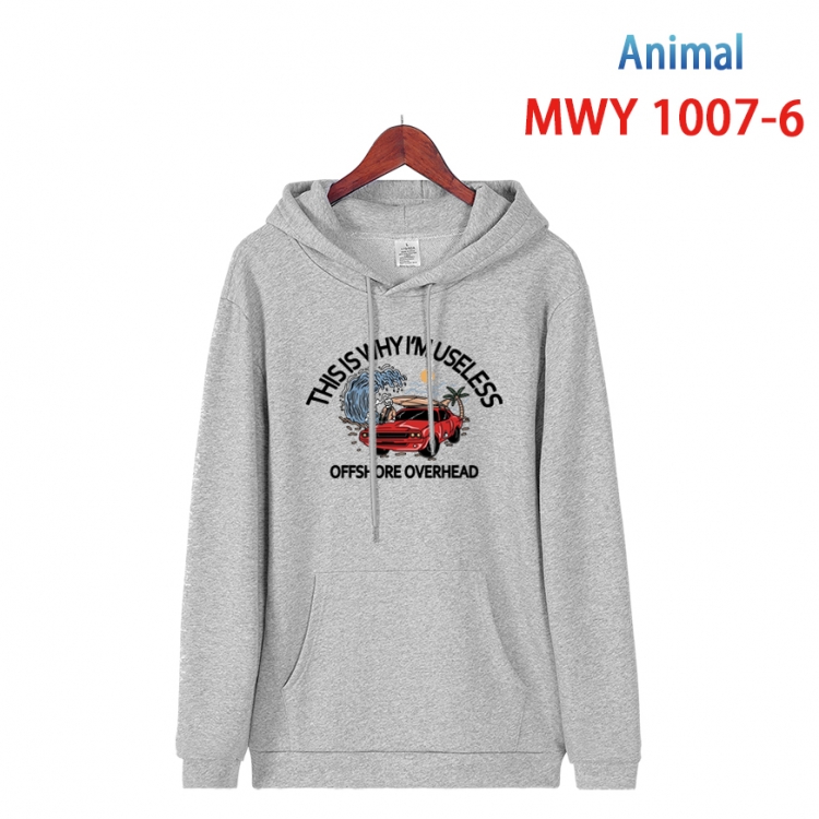 Squid game Long sleeve hooded patch pocket cotton sweatshirt from S to 4XL  MQY-1007-6