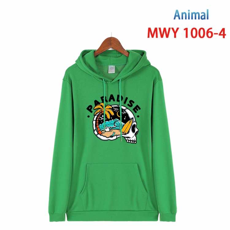 Animal Crossing  Long sleeve hooded patch pocket cotton sweatshirt from S to 4XL  MQY-1006-4