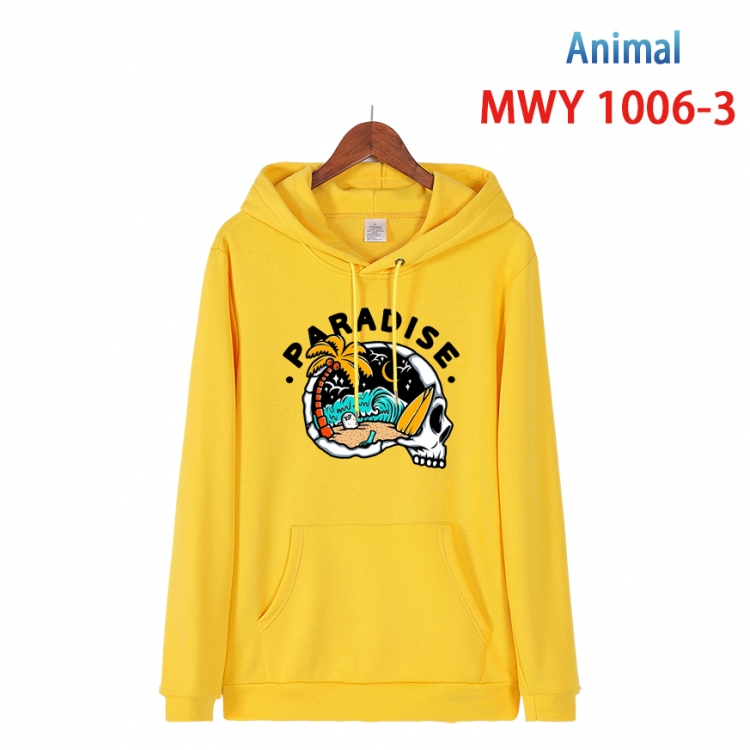 Animal Crossing  Long sleeve hooded patch pocket cotton sweatshirt from S to 4XL  MQY-1006-3