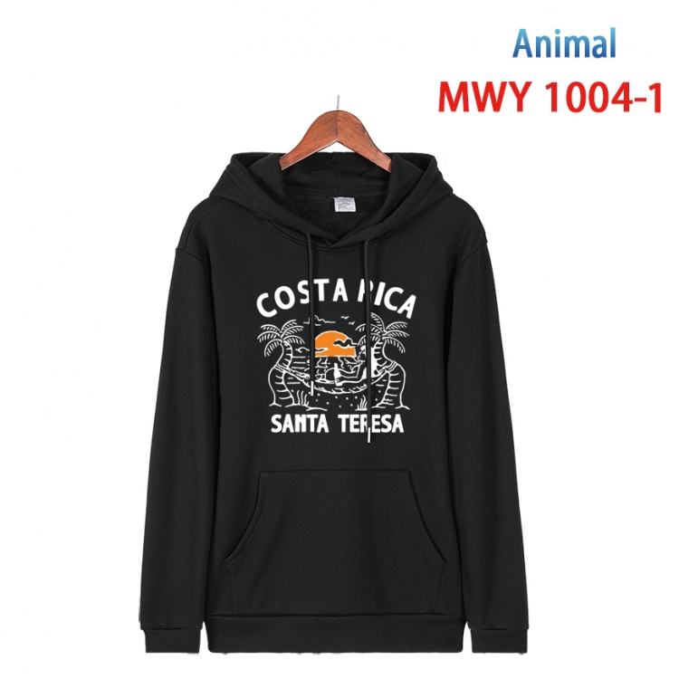 Animal Crossing  Long sleeve hooded patch pocket cotton sweatshirt from S to 4XL   MQY-1004