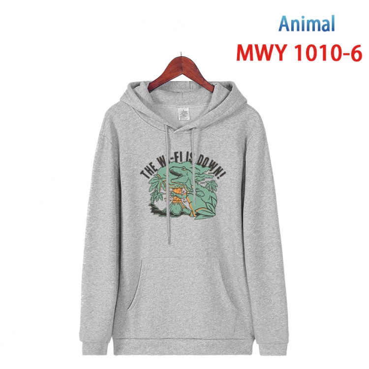 Animal Crossing  Long sleeve hooded patch pocket cotton sweatshirt from S to 4XL  MQY-1010-6