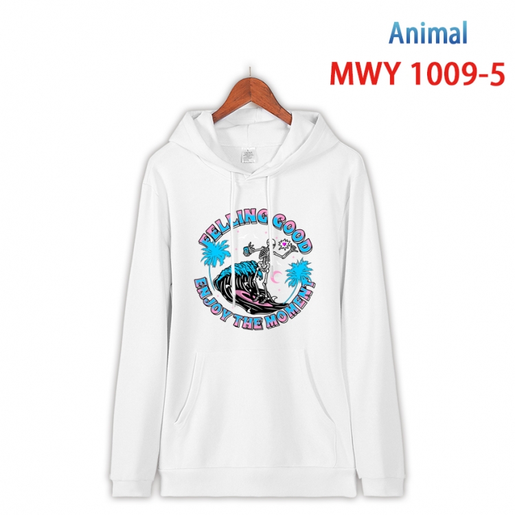 Animal Crossing  Long sleeve hooded patch pocket cotton sweatshirt from S to 4XL   MQY-1009-5