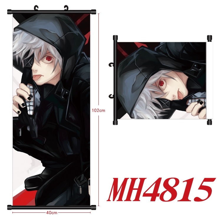 Tokyo Ghoul  Anime black Plastic rod Cloth painting Wall Scroll 40X102CM  MH4815