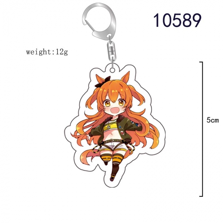 Pretty Derby Anime acrylic Key Chain  price for 5 pcs   10589