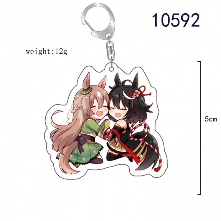 Pretty Derby Anime acrylic Key Chain  price for 5 pcs   10592