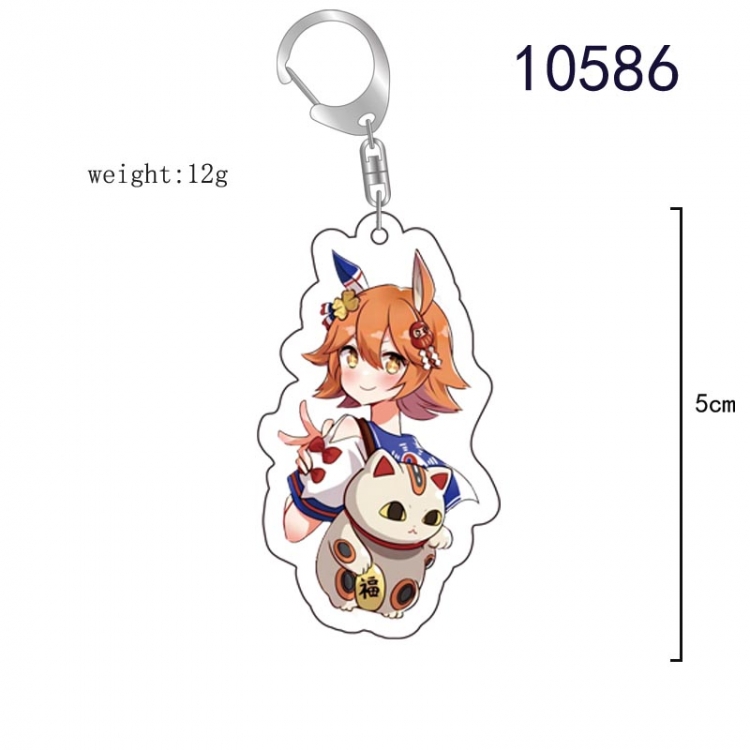 Pretty Derby Anime acrylic Key Chain  price for 5 pcs   10586