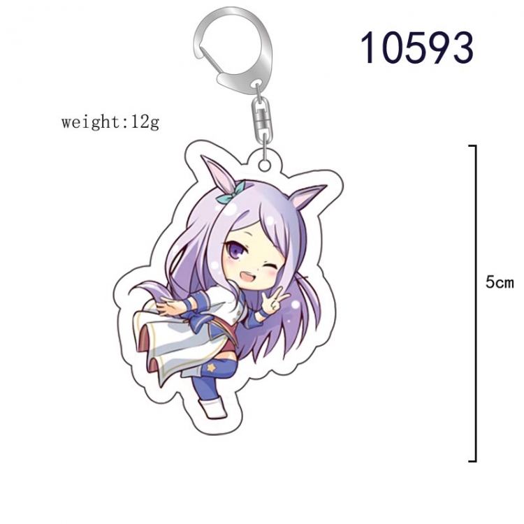 Pretty Derby Anime acrylic Key Chain  price for 5 pcs  10593