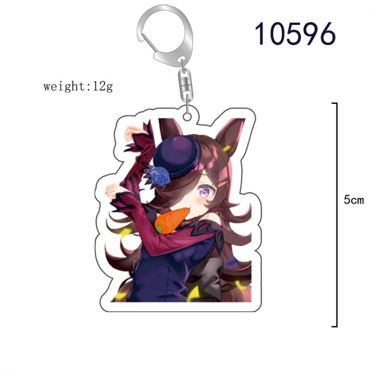 Pretty Derby Anime acrylic Key Chain  price for 5 pcs  10596