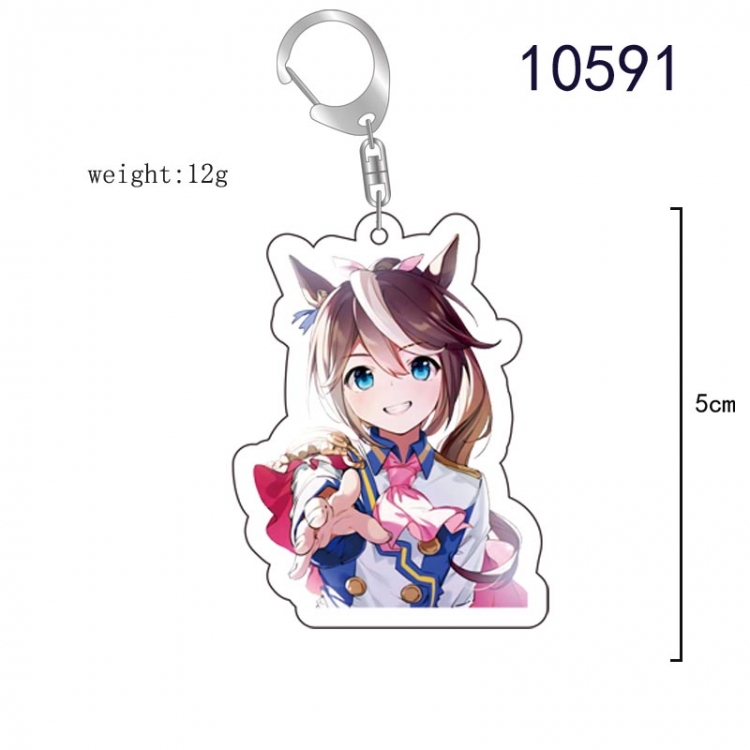 Pretty Derby Anime acrylic Key Chain  price for 5 pcs   10591