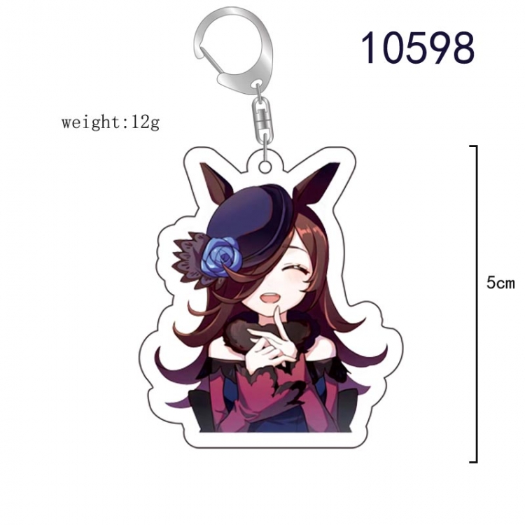 Pretty Derby Anime acrylic Key Chain  price for 5 pcs  10598