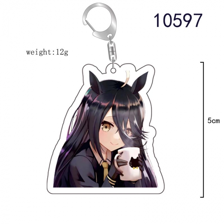 Pretty Derby Anime acrylic Key Chain  price for 5 pcs   10597