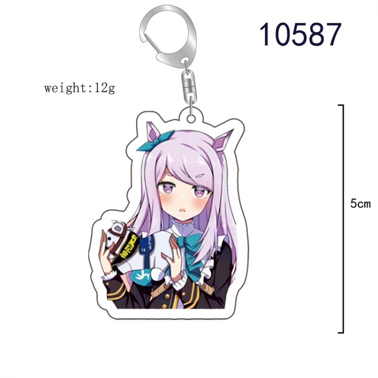 Pretty Derby Anime acrylic Key Chain  price for 5 pcs   10587