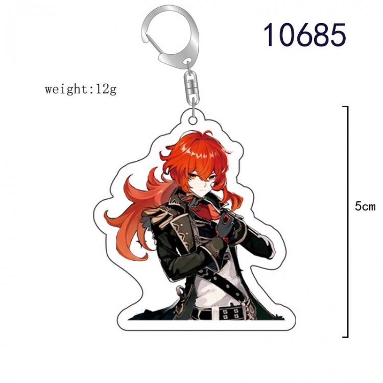 Genshin Impact  Anime acrylic Key Chain  price for 5 pcs  10685