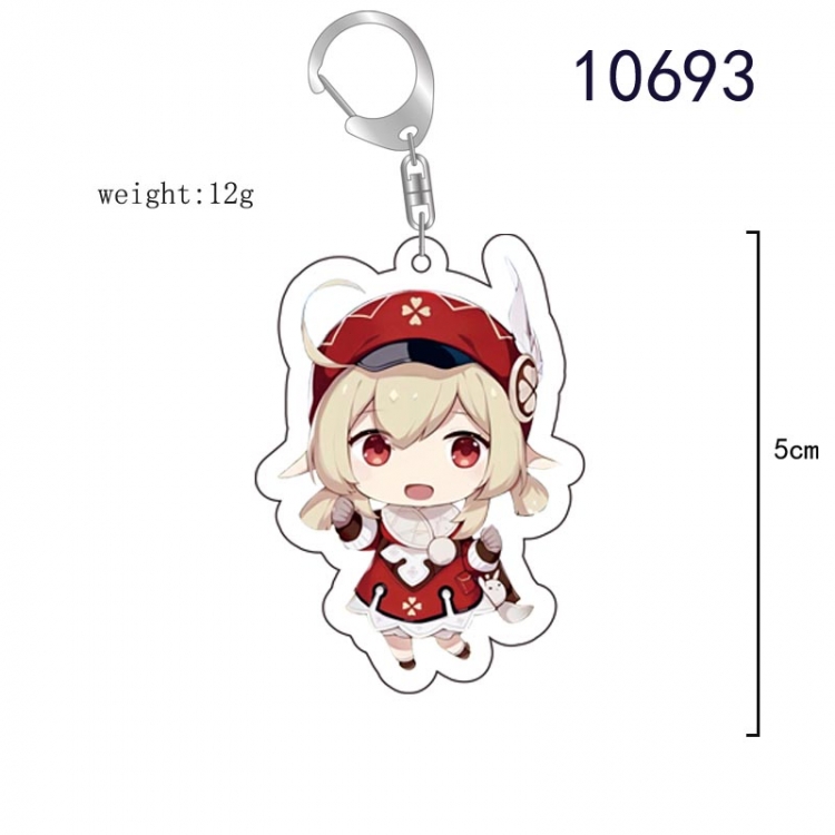 Genshin Impact  Anime acrylic Key Chain  price for 5 pcs  10693