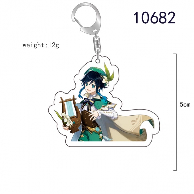 Genshin Impact  Anime acrylic Key Chain  price for 5 pcs   10682